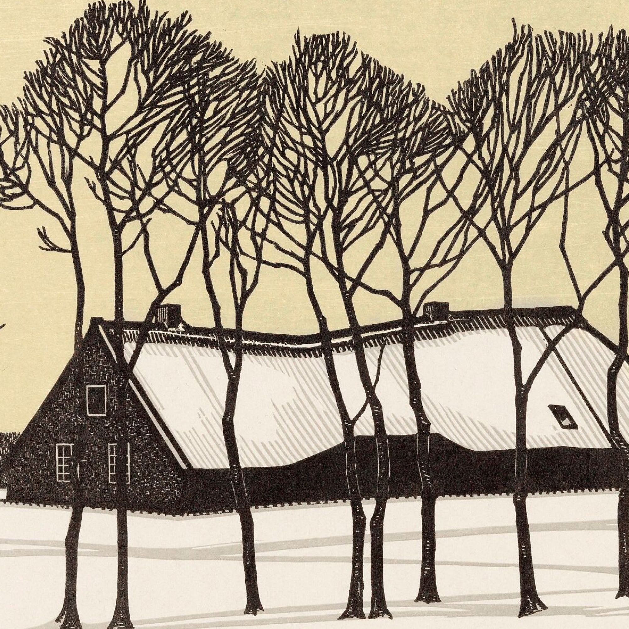 Farm in the snow